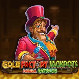 Play the Gold Factory Jackpots Mega Moolah slot by Aurum Signature Studios on EliteSpin Casino