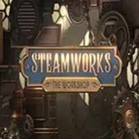 Official Slots logo: Steamworks The Workshop by Peter & Sons at EliteSpin Casino