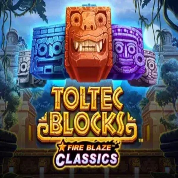 Official Slots logo: Fire Blaze: Toltec Blocks by Rarestone Gaming at EliteSpin Casino